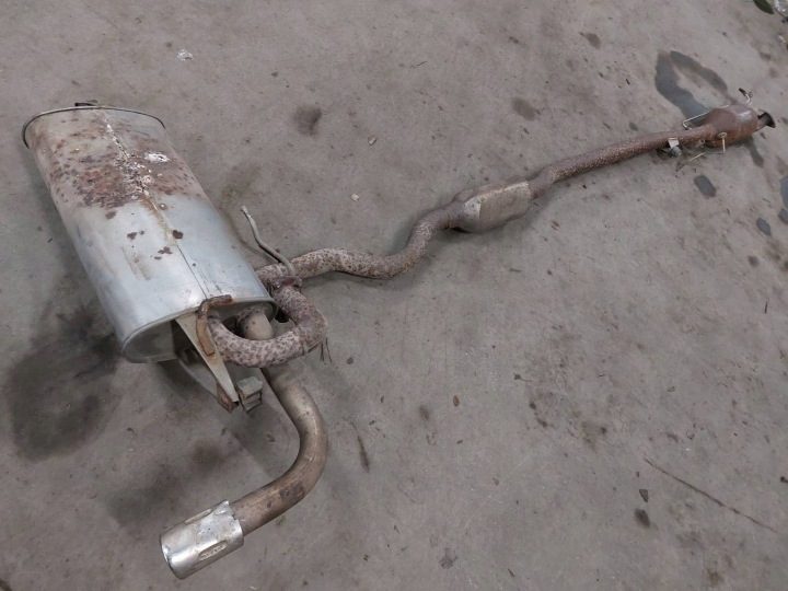 ГЛУШИТЕЛЬ КОМПЛЕКТ ЗАДНИЙ СРЕДНИЙ DPF ПОЛНЫЙ MITSUBISHI ASX I 1.8 DID, фото 1