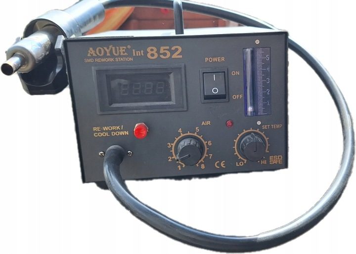 Aoyue Int 852 SMD rework станция Hot-AIR 500 Вт 100–480 °C ESD, фото 1