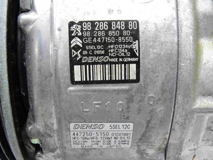 Компрессор кондиционера PEUGEOT CITROEN OPEL 9828684880, фото 5