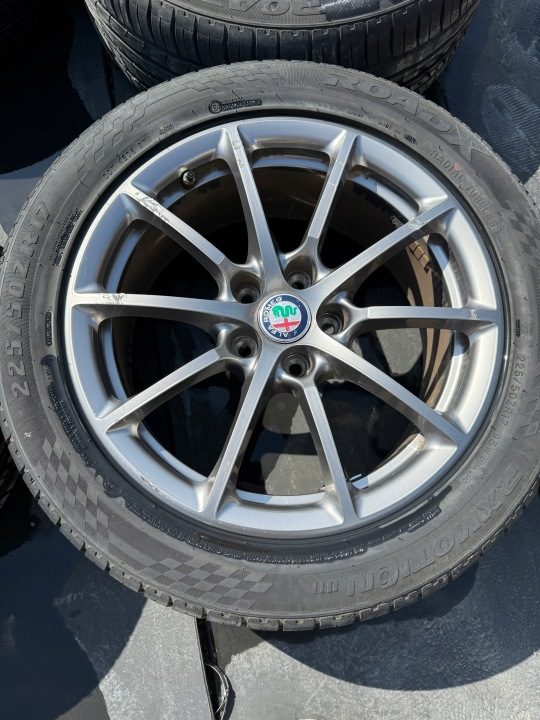 КОЛЕСА ДИСКИ С ШИНАМИ ALFA ROMEO GIULIA 225/50R17, фото 3