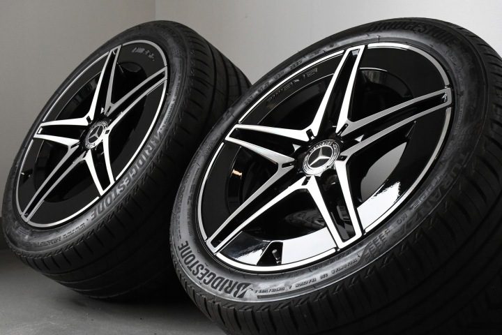 Диски Колеса 18 дюймов Mercedes C Класс W206 A206 Лето Bridgestone Bicolor ДЕМО, фото 1