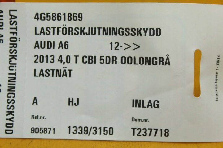 СЕТКА БАГАЖНИКА БАРДАЧОК НА ZAKUPY AUDI A6 C7 A4 A5 8E5861859, фото 13