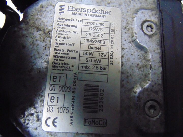 ПЕЧКА WEBASTO FORD C-MAX MK2 EBERSPACHER HYDRONIC AV61-18K464-BG, фото 7