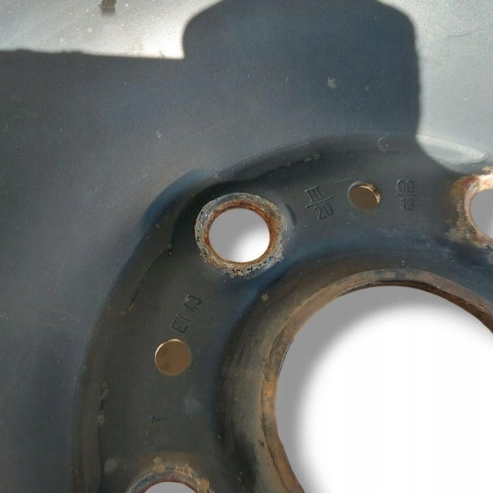 4× Штампованный диск VW 6.0" x 15" 5x112 ET 43, фото 7