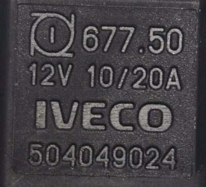 РЕЛЕ 12V 10/20A IVECO DAILY 3 III 504049024, фото 4