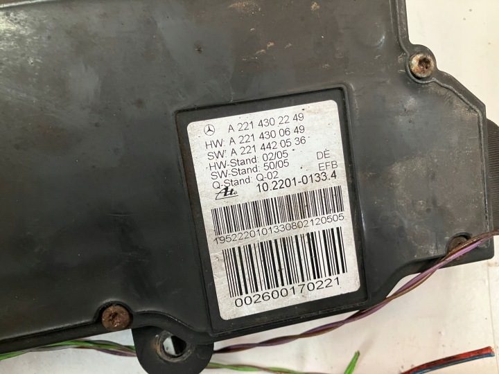 Механизм ручного тормоза Mercedes S класс W221 A2214302249, фото 3