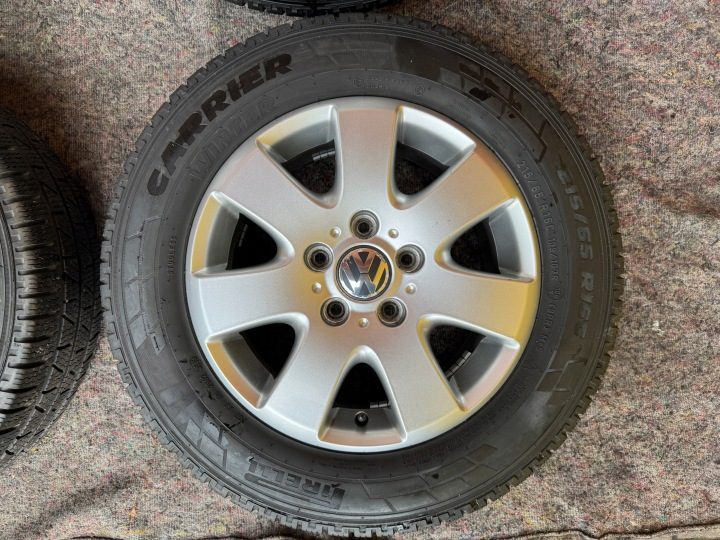 КОЛЕСА ДИСКИ ШИНЫ ЗИМНИЕ VW T5 T6 6.5J 16" ET51 5x120 215/65/R16 C, фото 2