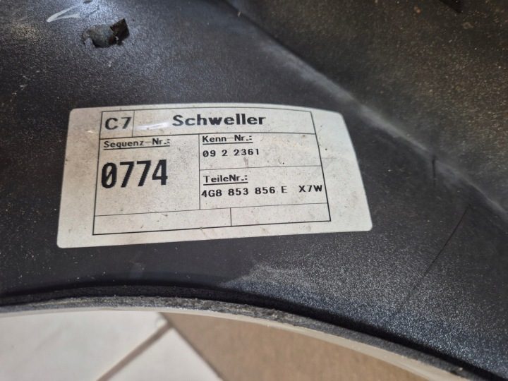Накладка порога правая Audi A7 4G8 S-Line до Liftingiem, фото 11