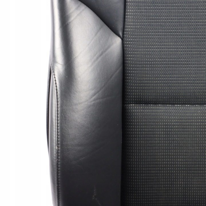 BMW E60 E61 Сиденье Левое Переднее Sport Полукожа Черная, фото 4