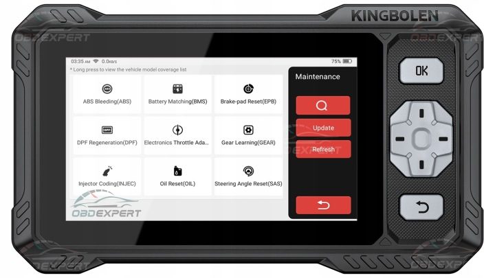 Тестер сканер интерфейс диагностический OBD2 Kingbolen S608 aktualizacje PL, фото 13