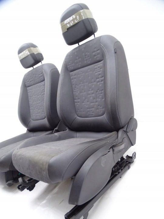 OPEL MERIVA B 10-17 СИДЕНЬЯ ПЕРЕДНИЕ ВОДИТЕЛЯ ПАССАЖИРА 2 ШТ. ПОЛУКОЖА ЕВРОПА, фото 3