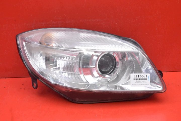 ФАРА ПРАВАЯ ФАРА ПЕРЕДНЯЯ ЛИНЗА EU 247832-00 SKODA FABIA 2 II 07-10, фото 1
