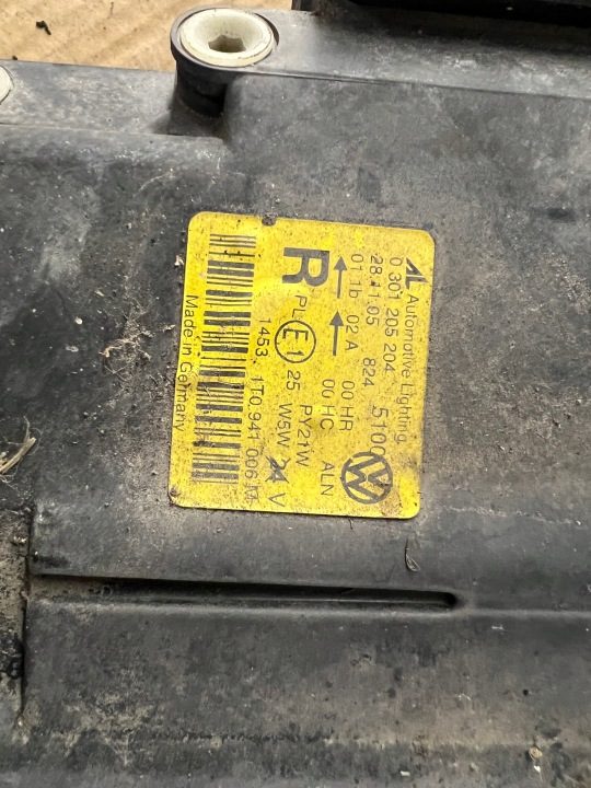 VW Touran I 1 03- фара передняя правая 1T0941006 ЕВРОПА, фото 6