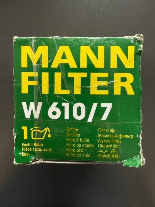 Mann-Filter W 610/7 фильтр масляный, фото 5