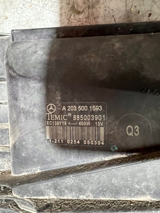 MERCEDES W203 W209 C CLK ВЕНТИЛЯТОР РАДИАТОРА 2.2 CDI A2035001593, фото 7