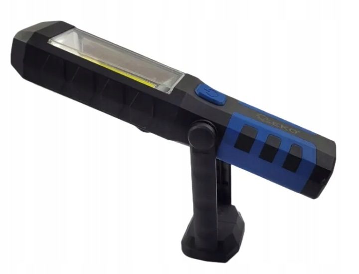 GEKO Лампа переносная 3W+3W LED COB 1200 мАч с кронштейном и magnesem G15113, фото 5
