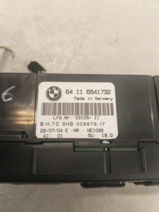 2002 BMW 3 Серия E46 Модуль управления кондиционером 64116941732, фото 3