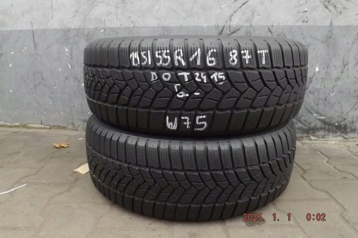 2× Шина зимняя Firestone Winterhawk 3 195/55R16 87 т сцепление на снегу (3PMSF), фото 3