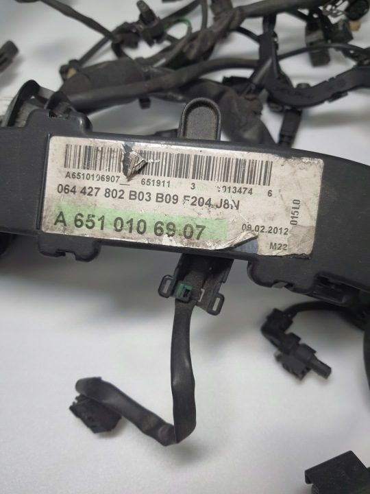 Жгут проводки двигатель Mercedes W212 W204 2.2 2.0 6511591025 6510106907, фото 3