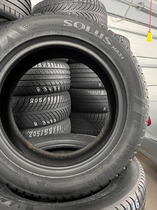 Шина всесезонная Kumho Solus HA31 205/55R16 91 H сцепление на снегу (3PMSF), фото 6