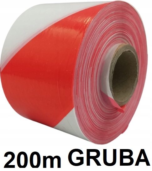 ШЛЕЙФ ПРОБЛЕСКОВЫЙ biało красный 200M B GRUBA, фото 2