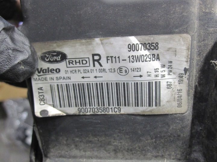 FORD GRAND TOURNEO CONNECT 16 г. фара правая передняя FT11-13W029BA АНГЛИЯ, фото 11
