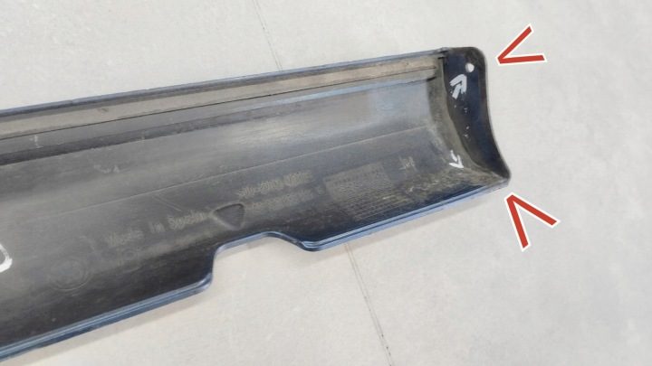 Накладка порога левая VW Polo 6R0 09-17 R Line, фото 7