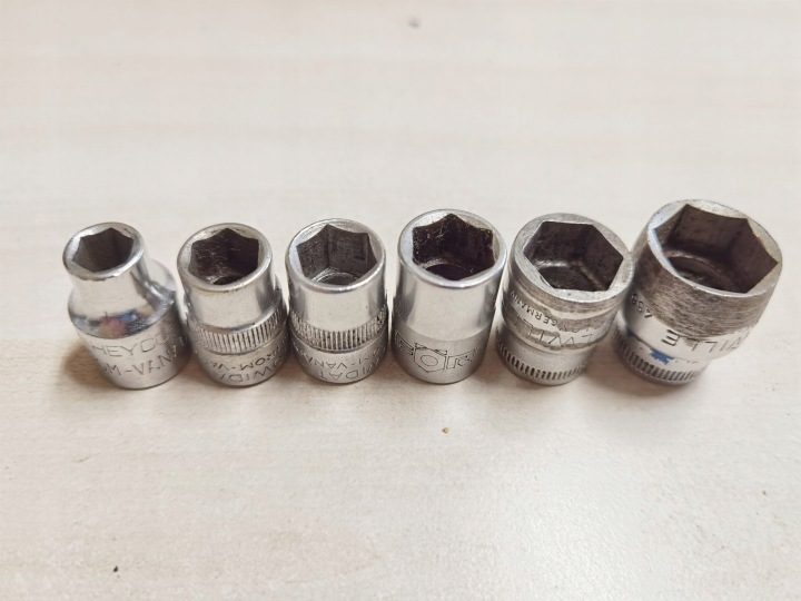 Насадки 3/8" 6-kątne 8,10,11,12,14,17 мм, фото 1