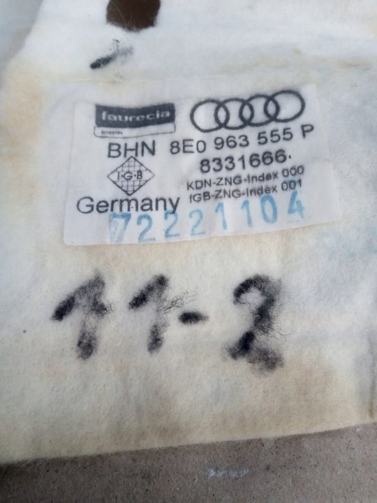 Audi A4 B6 B7 нагревательный элемент сиденья сидений ОРИГИНАЛ! 8E0963555P 11-2, фото 3