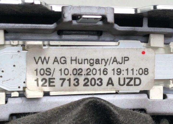 VW E-UP РУЧКА ПЕРЕКЛЮЧЕНИЯ ПЕРЕДАЧ 12E713203A, фото 2
