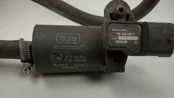 ДАТЧИК ДАВЛЕНИЯ НАДДУВА ГАЗА ГБО ШЛАНГ ФИЛЬТР FILGAZ, фото 3