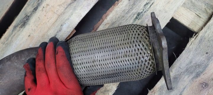 A6 C7 4G труба Elestyczna выпускная сетка 3.0 Biturbo A7 4G, фото 10