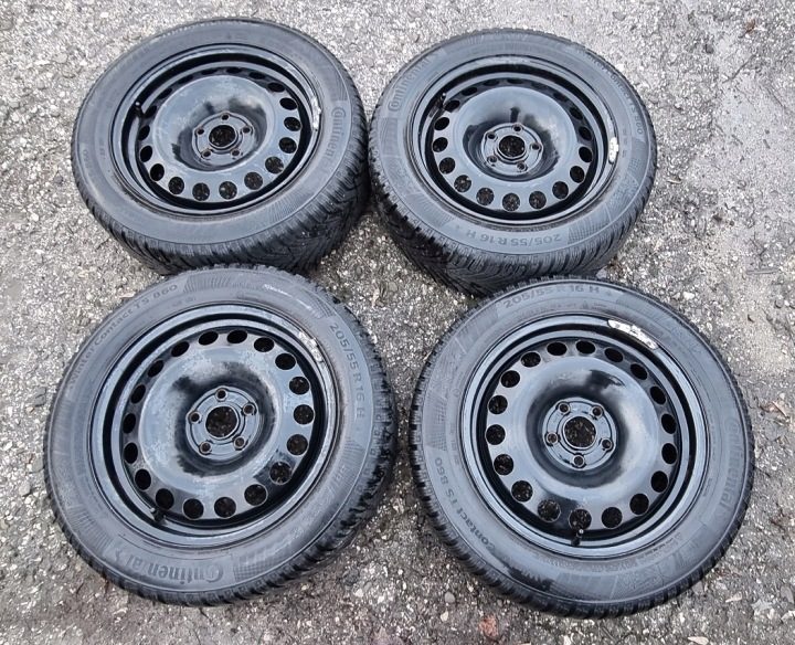 Колеса диски зимние шины Opel Astra IV J 205/55R16 Continental Winte Contact, фото 1