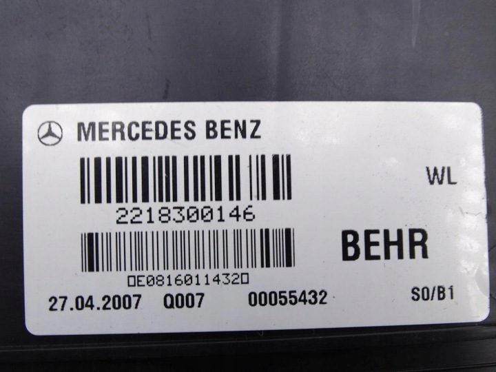 MERCEDES S-КЛАСС W221 05-13 ТОННЕЛЬ ВОЗДУХОВОД ВОЗДУХА ЛЕВЫЙ ПЕРЕДНИЙ, фото 3