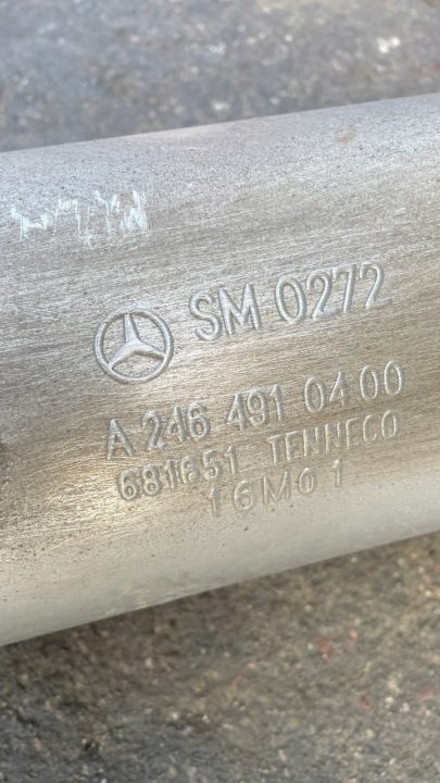 Mercedes X117 W117 117 CLA 1.6 CGI 122 л.с. Глушитель Средний Задний, фото 10