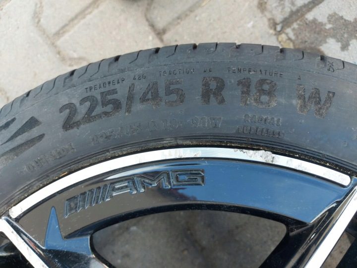 MERCEDES W177 Колесо алюминиевое диск Conitnental EcoContact6 225/45R18, фото 3