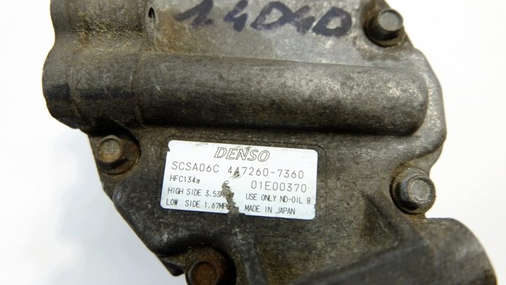TOYOTA YARIS I 1.4 D4D КОМПРЕССОР КОНДИЦИОНЕРА 447260-7360, фото 7