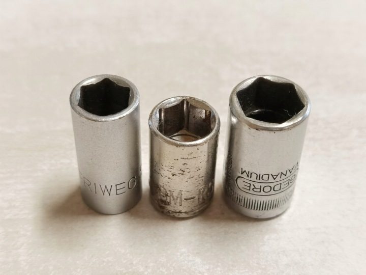 Набор головок 1/4" 6-kątnych 8,9,10 мм, фото 1