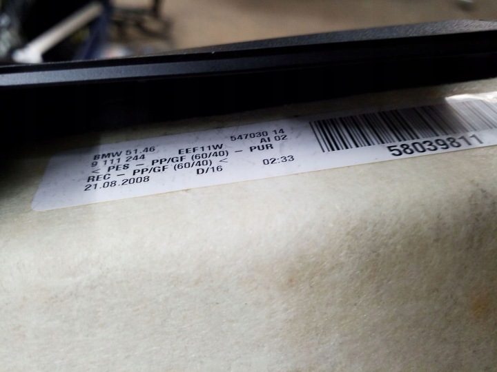 Полка багажника BMW 3 (E90) 7160339 2.5L бензин 160 кВт 2006, фото 5