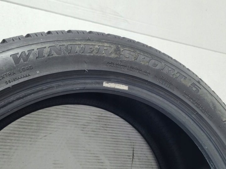 Шина зимняя Dunlop Winter Sport 5 245/45R18 100 В сцепление на снегу (3PMSF), защита диска, усилитель (XL), фото 6