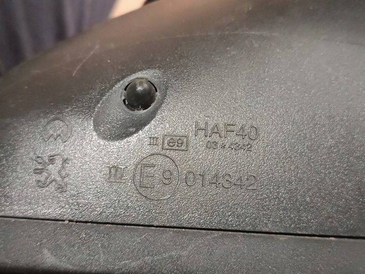 Peugeot 207 06-12 зеркало правое 9-PIN (5+4) европа OE, фото 3