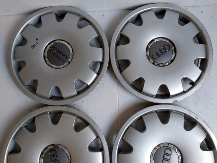 4× Колпак Audi OE Оригинальный 16" серебристый, фото 7
