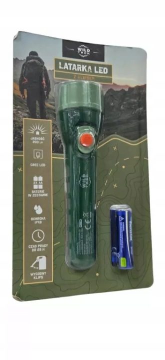 WILD TREK ФОНАРИК LED KIESZONKOWA РУЧНОЙ СУПЕР СВЕТЛЫЙ USB ABS С KLIPSEM, фото 1