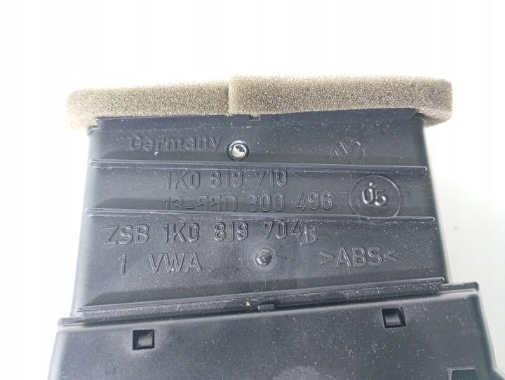 VW Golf V 5 03-08 ДЕФЛЕКТОР ОБДУВА ВОЗДУХА ПРАВЫЙ ПАССАЖИРА OE 1K0819710, фото 5