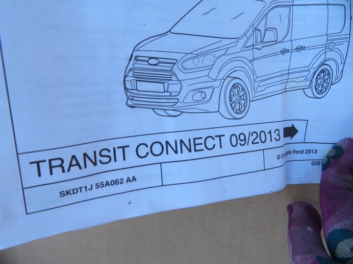 РЕЙЛИНГИ НА КРЫШУ FORD TRANSIT TOURNEO CONECT 2013- AMDT1J-55A062-AA, фото 3