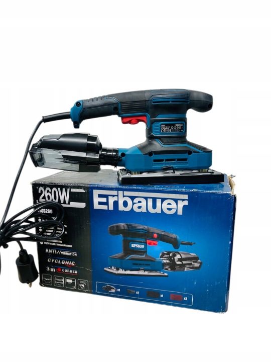 ПРОВОДНАЯ ШЛИФМАШИНА OSCYLACYJNA 1/3 260W ERBAUER, фото 7