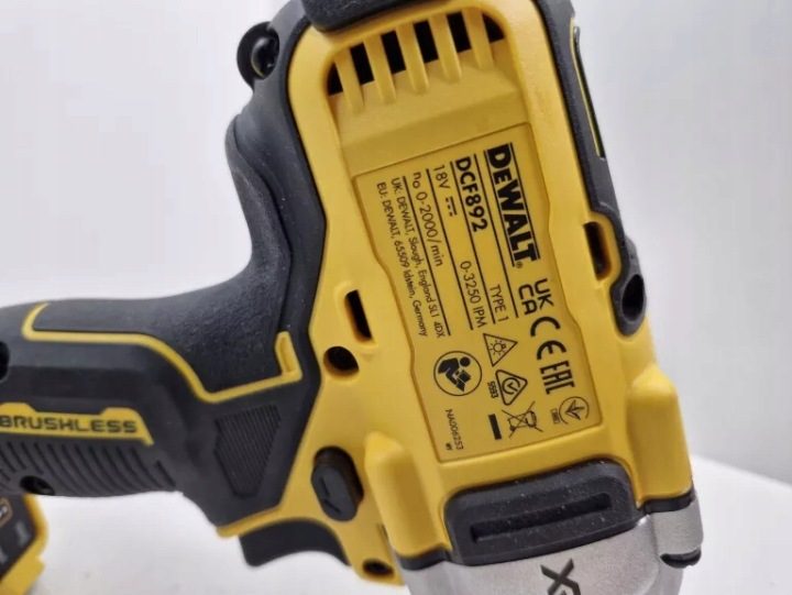 Ударный гайковерт 18V 812 Н·м 1/2 4-biegi DeWalt DCF892N, фото 4