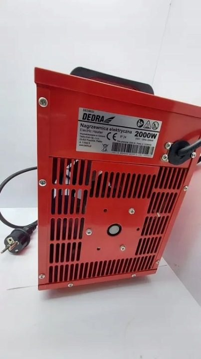 Отопитель электрический Dedra 2 кВт - DED9920 Вентилятор Обогреватель Farelka, фото 2
