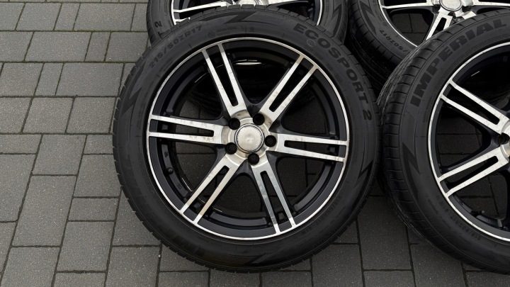 Колеса 215/50 r17 5x100 литые диски et32 Audi Seat Skoda VW, фото 3
