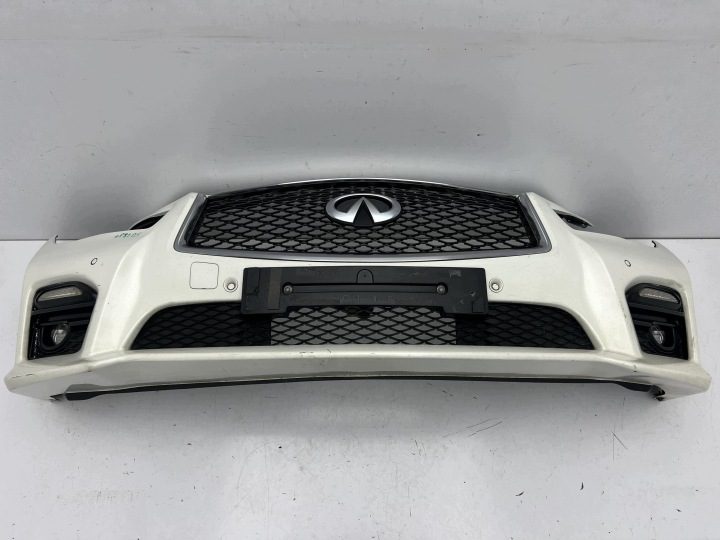 Infiniti Q50 Sport бампер передний решетка LED в сборе QAA, фото 5